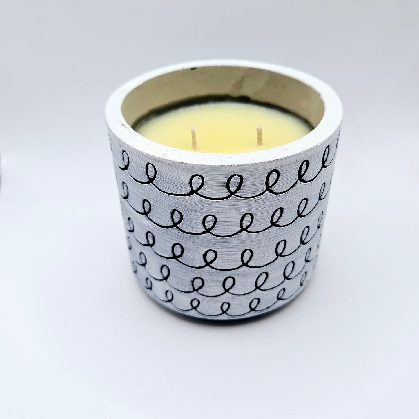 Τσιμεντένιο Δοχείο με Κερί