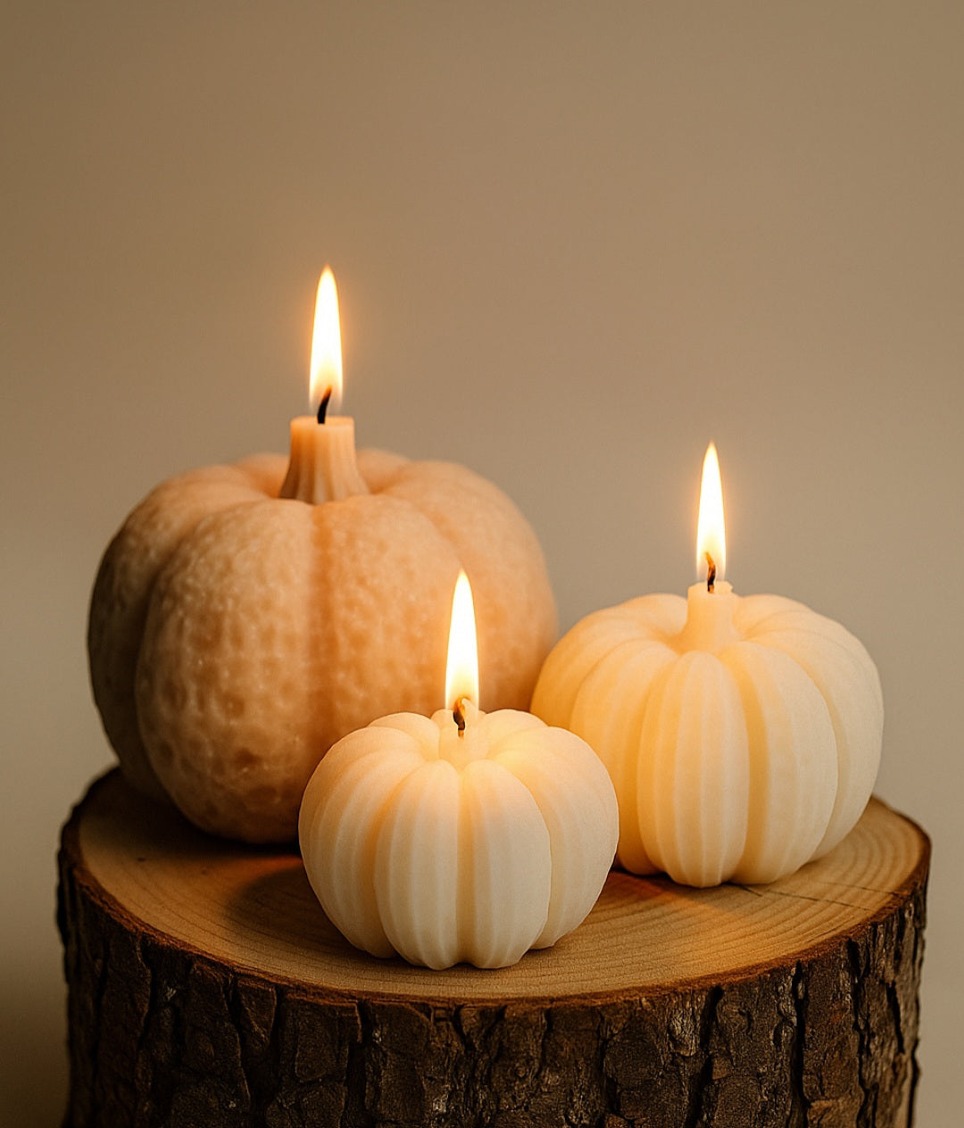 Pumpkin candles