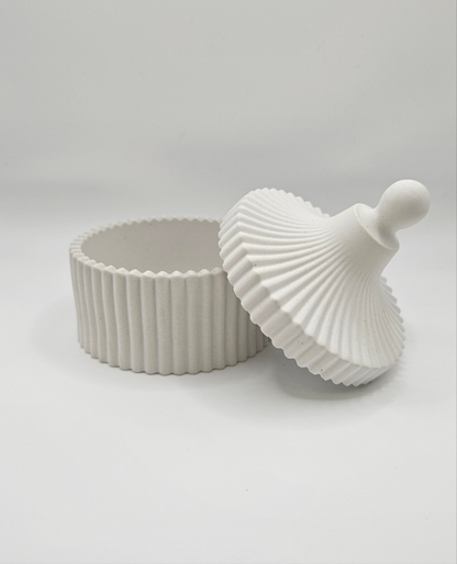 Ραβδωτή Φοντανιέρα με Κερί