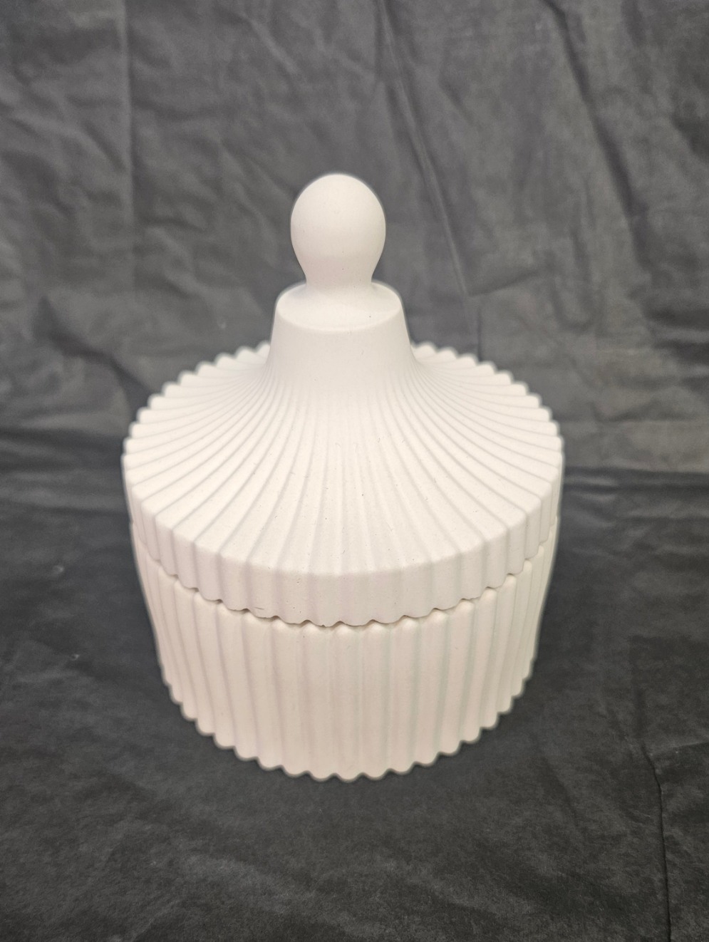 Ραβδωτή Φοντανιέρα με Κερί