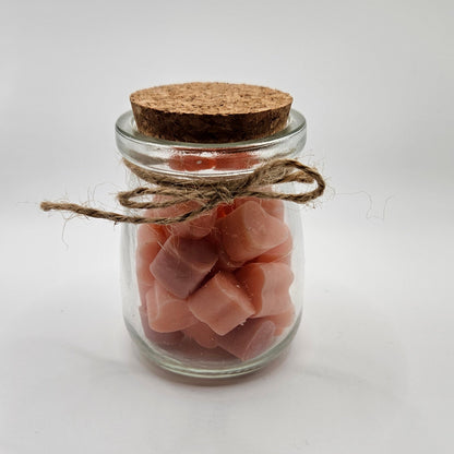 Hearts wax melts σε βαζάκι