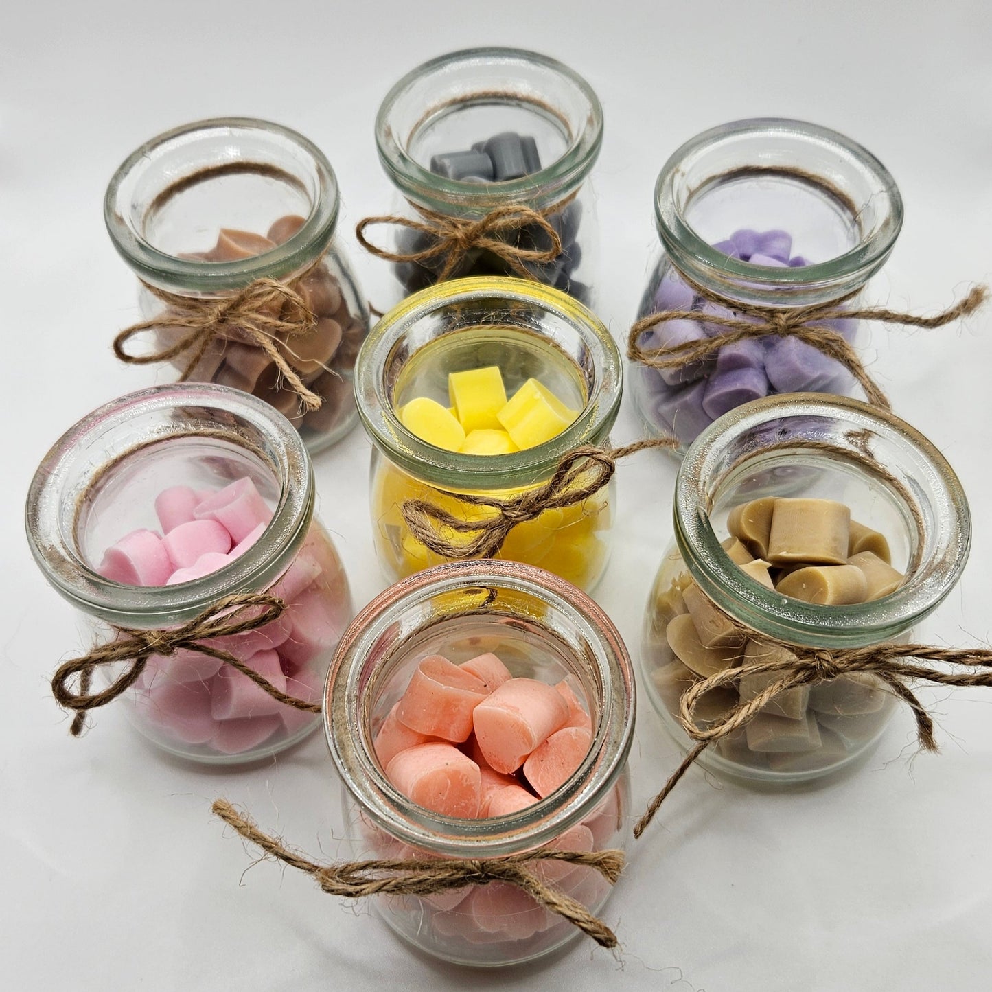 Hearts wax melts σε βαζάκι