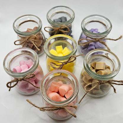 Hearts wax melts σε βαζάκι