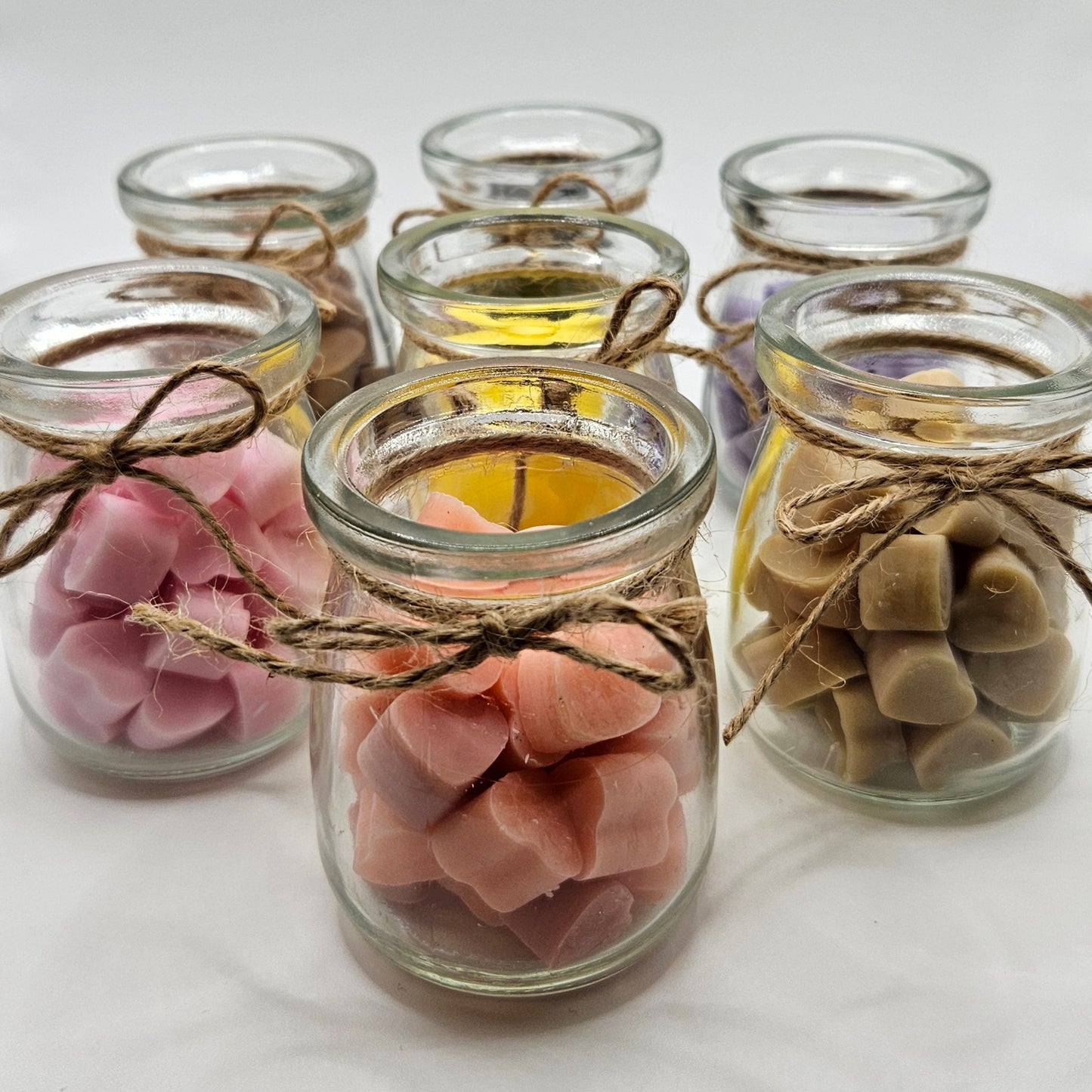 Hearts wax melts σε βαζάκι