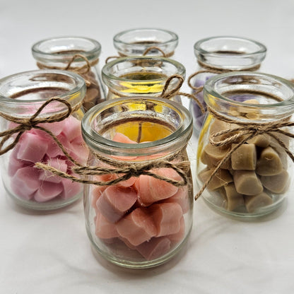 Hearts wax melts σε βαζάκι