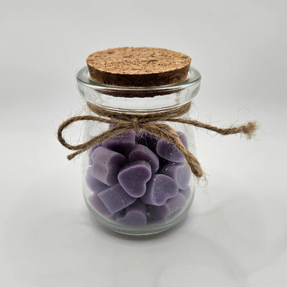 Hearts wax melts σε βαζάκι