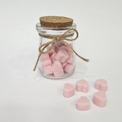 Hearts wax melts σε βαζάκι