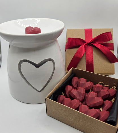 Σετ wax melts με καυστήρα