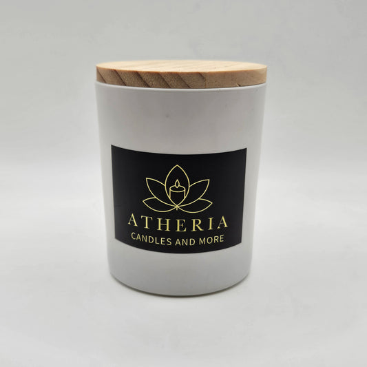 Κερί με ξύλινο καπάκι - Λευκό - Αρώματα Τύπου