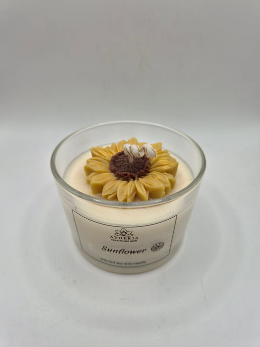 Sunflower candle
